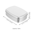 thumbnail image 3 of 5 latas de aluminio rectangulares para embalaje de dulces, estuches para artículos diversos, caja de jabón con tapa, 3 of 6