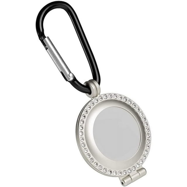 Clearance!Suitable Metal Protect Case For Airtags Protective Cover With Keychain Hook Portable Silver