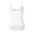 thumbnail image 6 of Sngxgn Women's Cami Stretch Camisole Straps(White,S), 6 of 6