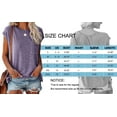 thumbnail image 7 of Rosvigor Women T Shirts Cap Sleeve Casual Tops for Women Summer Basic Tee with Pocket, 7 of 7