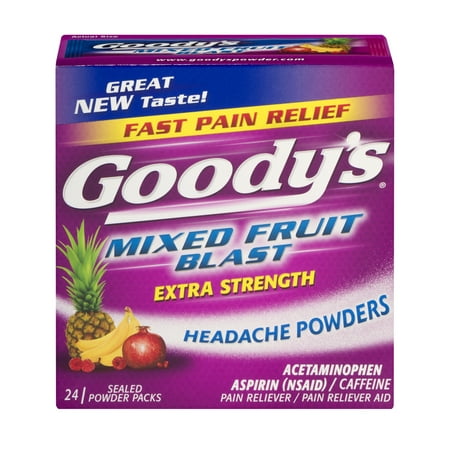 goody powder pain blast mixed fruit headache fast relief ct