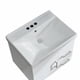 thumbnail image 3 of mueble para baño flotante victoria 24" blanco pvc con espejo botiquín y lavabo, 3 of 8