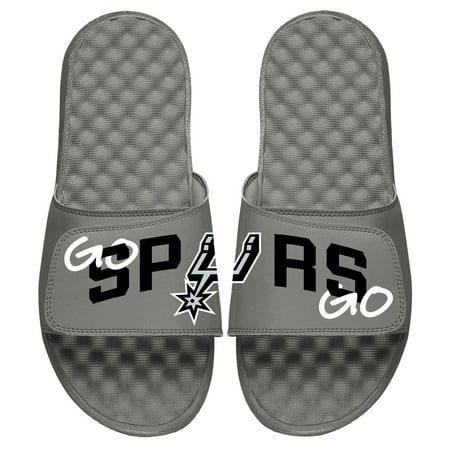 San Antonio Spurs ISlide Youth 2019 NBA Playoffs Bound Slogan Slide Sandals -