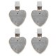 thumbnail image 2 of Heart Shape Tablecloth Weights 4Pcs Premium Marble And Aluminum For Stylish Table Decoration In Garden And Home, 2 of 3