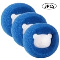 thumbnail image 2 of Pinnaco Clothes Anti-Winding Hair Removal Ball, Blue, 3PCS, Reusable Hair Remover for Washing Machines and Dryers, 2 of 7