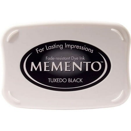 UPC: 0712353259003 | Tsukineko Memento Dye Inkpad Tuxedo Black