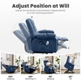 thumbnail image 6 of JMYMRY Power Lift Recliner Chair, Oversize Classic Manual Recliner Chair with Overstuffed Arms and Back, Remote Control Single Sofa,Blue, 6 of 8