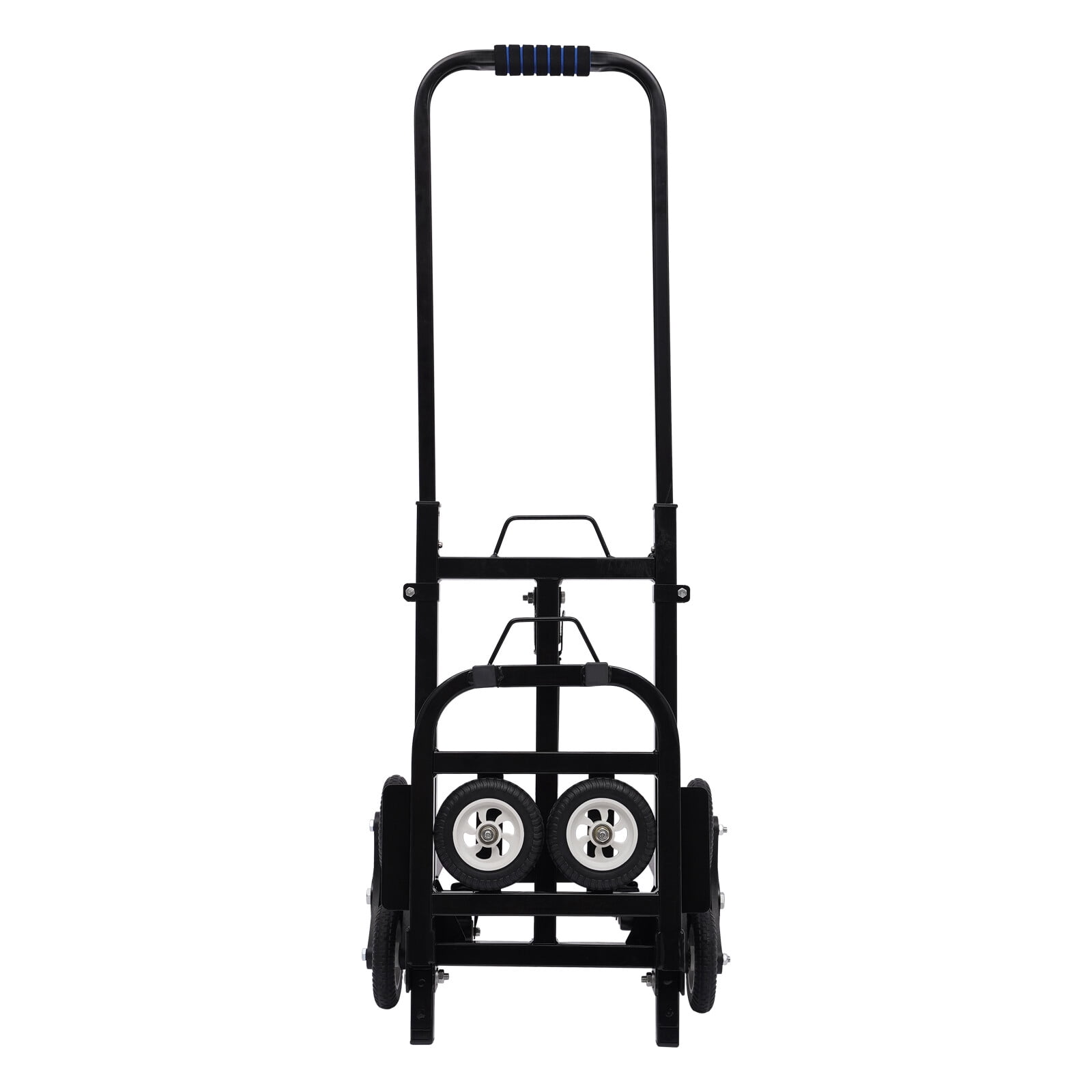 ToppiJoy Portable Stair Climbing Cart, Climbing Cart Hold up to 330lbs, Portable Stair Climber Hand Truck Heavy Duty with 10 Wheels Black