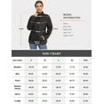 thumbnail image 7 of Women's Lightweight Winter Warm Puffer Jacket Packable Stand Collor Puffer Jacket Jacket (Black, XL), 7 of 7