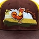 thumbnail image 5 of KNITE Gorra Farmer Gallo cafe Trucker Hombre Ajustable Estilo Palenque Rancho, 5 of 5