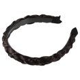 thumbnail image 1 of Diadema trenzada de cabello sintético Unique Bargains 0,98 pulgadas Marrón oscuro, 1 of 7