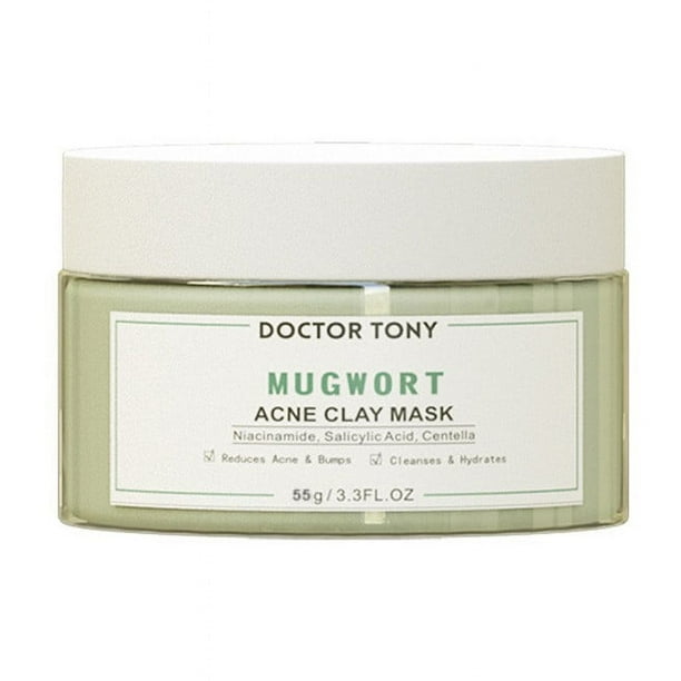 Face Mask Skincare Collagen face mask Skin care Mask Mugwort Mask Acne Reduction Acne Mask For Facial Blackheads Enhanced Oil Control Cleansing Mask, 55g(buy 2 get 10% off)