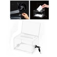 thumbnail image 2 of Inteprter Clear Voting Case Ticket Container Lockable Suggestion Storage Organizer Box Almacenamiento y organización del hogar, 2 of 6