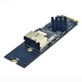 thumbnail image 4 of Yinanstore M.2 NVMe to Mini SAS 36 Pin SFF-8087 3.0 Expansion Card Controller Adapter Card Low Latency 4x 3.0 Interfaces 6Gbps no Cable, 4 of 7