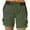 #19-Army Green, variant on GIPQJK Womens Hiking Cargo Shorts Summer Half Pants Golf Travel Athletic Shorts with 6 Pockets,Black M