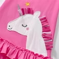 thumbnail image 5 of WIBACKER 2-7T Little Girls Unicorn Cake Dress Birthday Party Princess Cotton Summer Dresses, 5 of 9