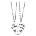 thumbnail image 1 of 1 Set Friendship Necklace Heart Stitching Necklace Matching Necklace Graduation Gift, 1 of 8
