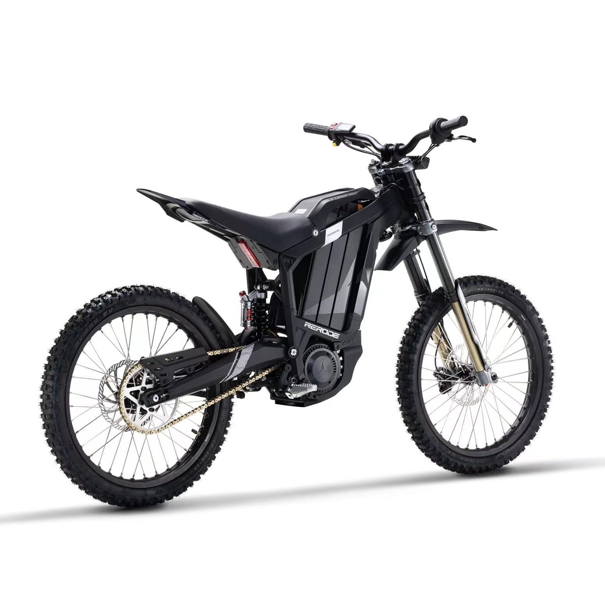 HEZZO 72v 8000W Brushless Motor Middrive Ebike Rerode R1 Electric Dirt Bike 35Ah Off Road Electric Motorcycle 440NM E Moto 53MPH 75 Miles Long Range Full Shock Absorption