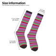 thumbnail image 2 of Balery Colorful Mexican Stripes Calcetines novedosos Calcetines deportivos Calcetines hasta la rodilla Calcetines de algodón Calcetines originales y geniales, 2 of 6