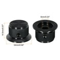thumbnail image 2 of Uxcell Aluminium Potentiometer Knobs 6mm Control Knobs for Guitar,Power Amplifiers 24mm/0.94" Diam Black 3pcs, 2 of 6