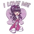 thumbnail image 2 of Women's Bratz Jade I Love Me Graphic Tee White Small, 2 of 4