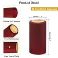 thumbnail image 3 of Uxcell 40Pcs Cápsulas Termocontraíbles con 40Pcs Tapones de Corcho para Vino, 30x60mm, Rojo, 3 of 7