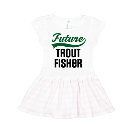 

Inktastic Fishing Future Trout Fisher Gift Toddler Girl Dress