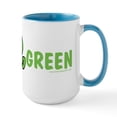 thumbnail image 2 of CafePress - Think Green Large Mug - 15 oz Ceramic Large White Novelty Mug, 2 of 4