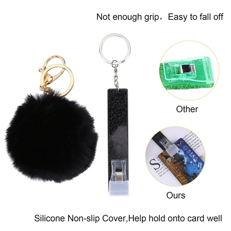 Generic Credit Card Grabber for Long Nails,Acrylic Debit Bank Card Puller  Keychain for Women Plastic