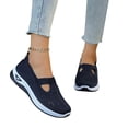 thumbnail image 2 of EKVAHL Women's Orthopedic Shoes Wide Width Toe Comfortable Soft Shoe Breathable Mesh with Arch Support Summer Casual Walking Shoes Anti-Skid Lightweight Sneakers, 2 of 7