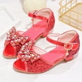 thumbnail image 6 of Akiihool Dress Up Heels for Kids Mary Jane for Toddler Girls Little Kids Dress Princess Wedding Ballet Shoes (Red,13), 6 of 6