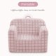 thumbnail image 5 of Sillón Cozee a Cuadros para Niños Delta Children, Rosa, 5 of 9