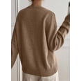 thumbnail image 6 of DOKOTOO Sweaters for Women Casual Crewneck Long Sleeve Layered Sweater Tops Lightweight Knit Pullover Shirt Soft Fall Winter Top S-2XL, 6 of 10