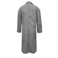 thumbnail image 4 of WTOBBY Women's Fashion Solid Color Lapel Wool Blend Coat, Long Sleeve Winter Outerwear with Classic Design, Warm and Elegant Jacket for Cold Weather,Gray L, 4 of 4