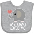 thumbnail image 3 of Inktastic My Oma Loves Me Grandchild Boys or Girls Baby Bib, 3 of 4