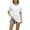 White, variant on Afdoent Womens T Shirts Womens Fashion Casual Top Crew Neck T Shirts Summer Short Sleeve Casual Loose T Shirt Top Fashion Outfits