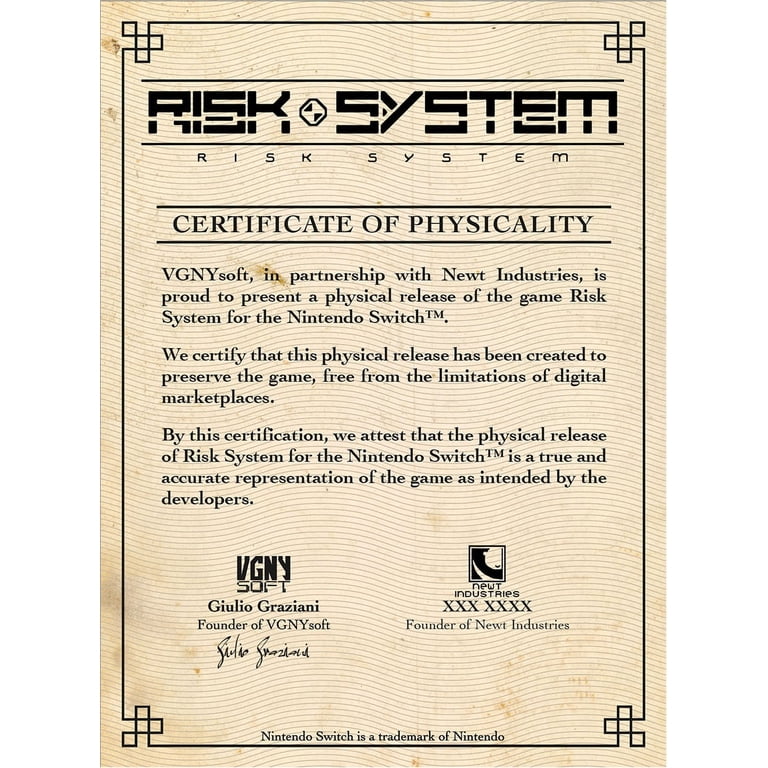 Risk System - Nintendo Switch - Walmart.com