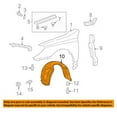 thumbnail image 3 of For 04-08 Solara Front Splash Shield Inner Fender Liner Panel RH Passenger Side, 3 of 5