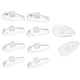 thumbnail image 1 of 10 pares de almohadillas nasales de silicona para gafas ovaladas Bazoo que sujetan la almohadilla nasal, 1 of 6