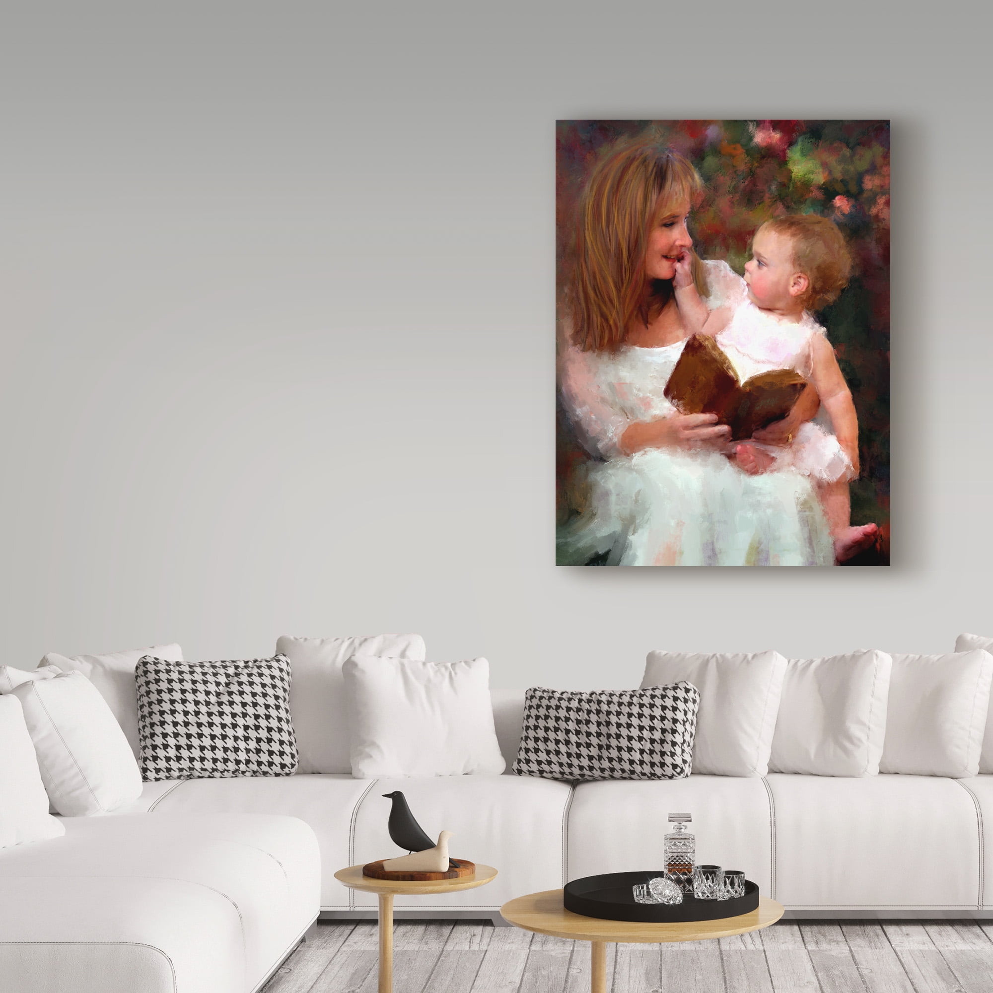 Trademark Fine Art 'Mother And Child' Canvas Art by Sharon Forbes
