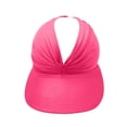 thumbnail image 5 of HONHUZH Summer Hats Womens Open Top Sun Visor Hat Wide Brim Ponytail Hole Outdoor Summer Cap, 5 of 5