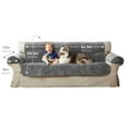 thumbnail image 4 of Mainstays Sofa Quilted Plush Fabric Pet Cover Multipurpose Furniture Protector, Gray, 3-Piece, 4 of 9