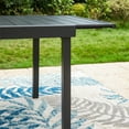 thumbnail image 6 of Summit Living 84" Metal Expandable Outdoor Dining Table, Black, 6 of 10
