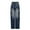 Dark Blue Pants for Women, variant on safuny Women's Straight Jeans Denim Pants Pocket Solid Color Teen Holiday Mid Waist Girls Trendy Trousers Casual Comfy Daily Black S