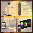 thumbnail image 4 of Proyector de lámpara de atardecer con control por aplicación, 21 colores cambiantes, rotación de 360 grados, LED, 4 of 5