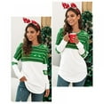 thumbnail image 6 of Christmas Color Printing Women's Casual Comfort Long Sleeve T-shirt Sweater, 6 of 7