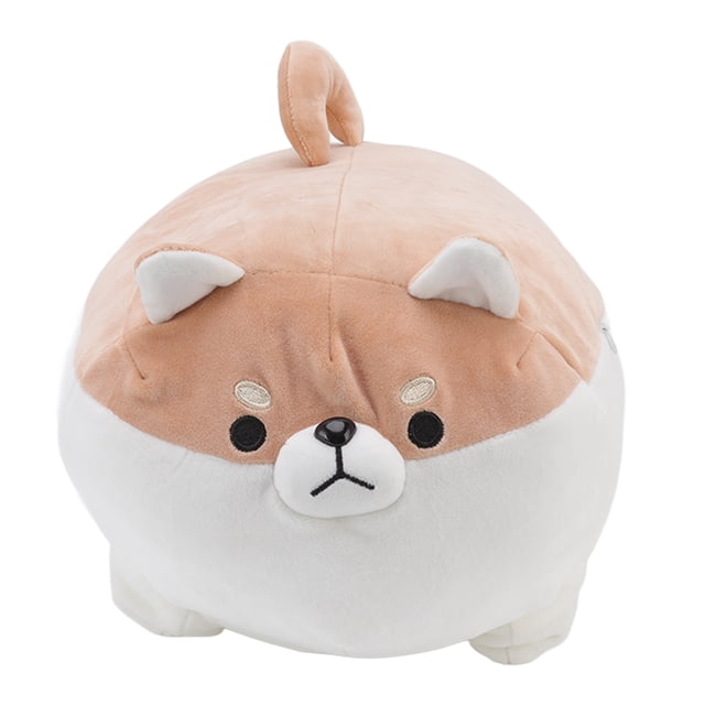 Almohada de perro de dibujos animados, juguete de peluche de algodón PP con expresión linda para decoración del hogar