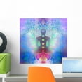 thumbnail image 1 of Yoga Lotus Pose Padmasana Wall Mural by Wallmonkeys Peel and Stick Graphic (18 in W x 17 in H) WM188027, 1 of 4