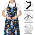 thumbnail image 6 of Lsque Space Dog Waterproof Apron Chef Aprons for Men Heavy Duty Chemical Work Apron Extra Long Grilling Aprons with Adjustable Bib Apron, 6 of 9
