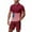 Wine, variant on GERsome 4th of July Mens 2 Piece Outfits Button Down Short Sleeve Tops and Shorts Sets American Flag Graphic Summer Jogging Tracksuits S-3XL